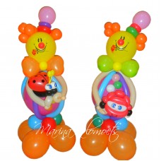 Букет із кульок Два клоуни